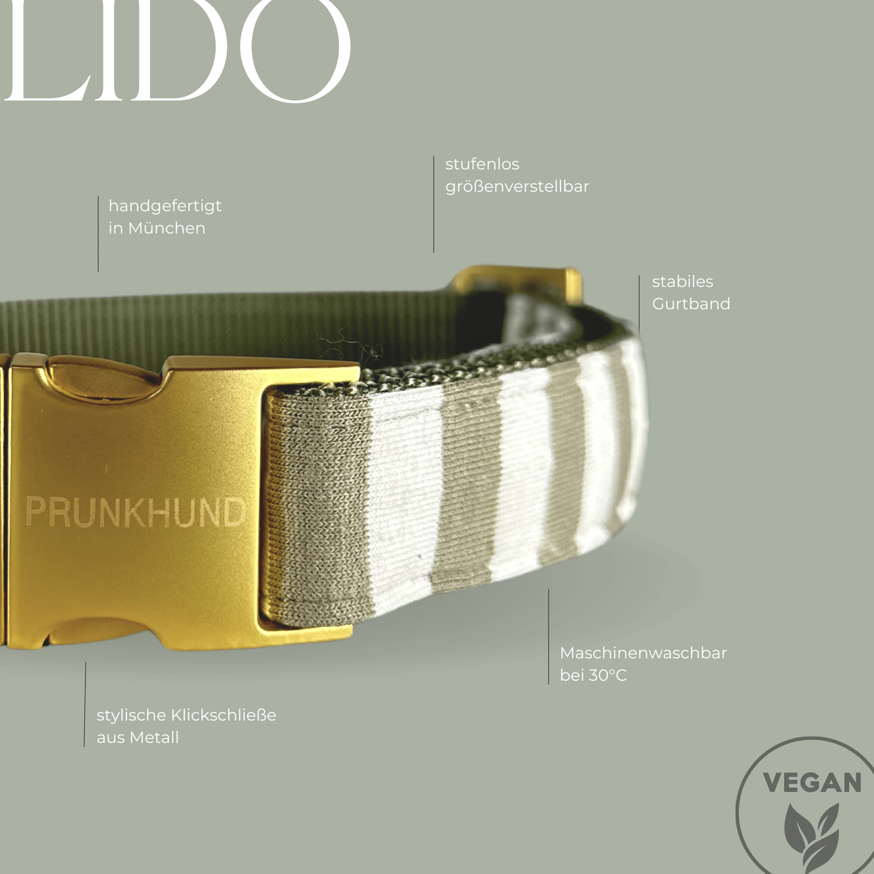 Halsband LIDO OLIVE