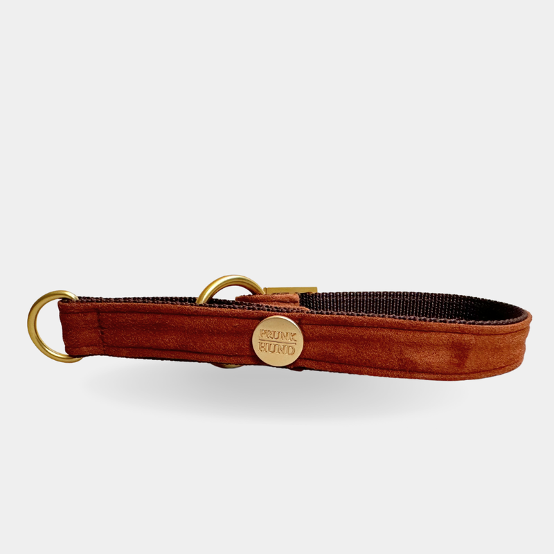 Zugstopp Halsband CHESTNUT